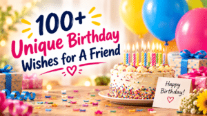 100+ Unique Birthday Wishes for A Friend