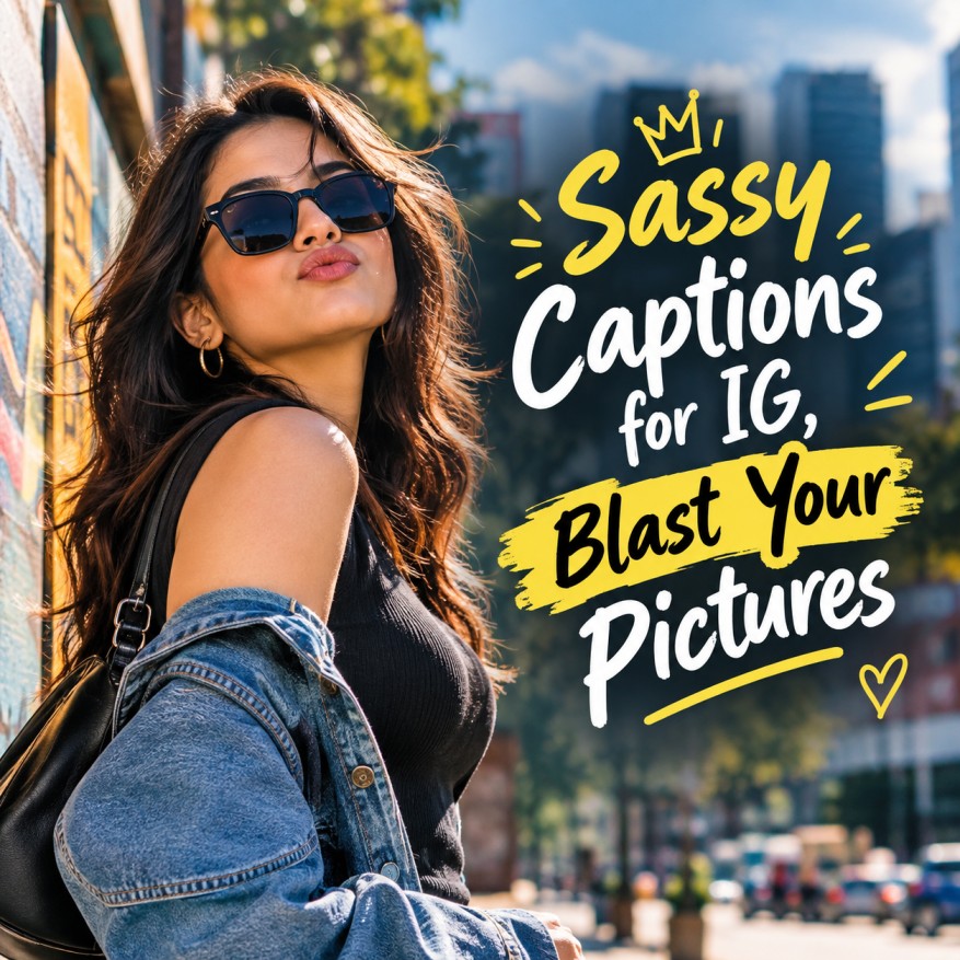 Sassy Captions for IG, Blast Your Pictures