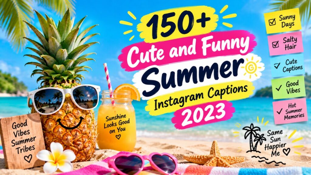 150+ Cute and Funny Summer Instagram Captions 2023