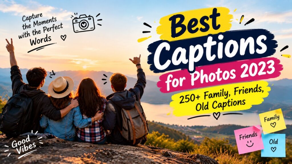 Best Captions for Photos 2023 250+Family, Friends, Old Captions